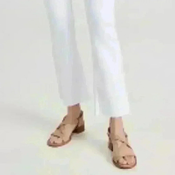 NEW RAG & Bone Casey High-Rise Ankle Cropped Flare White Size 29 - Picture 4 of 10